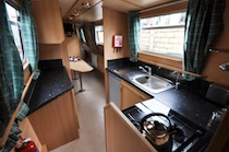 The Long Tailed Duck  Canal Boat Interior