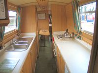 The Long Eared Owl  Canal Boat Interior