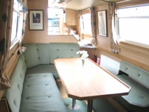 The American Black Swift  Canal Boat Interior