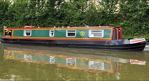 The Inca Wren canal boat.  This boat is a Wren boat class