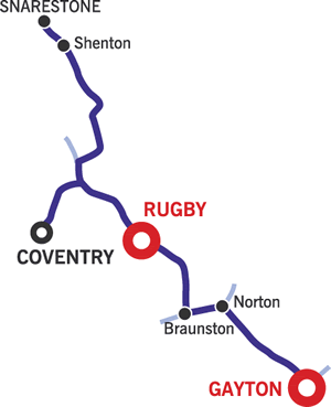 The Conventry or Snarestone and Return Cruising Route Map
