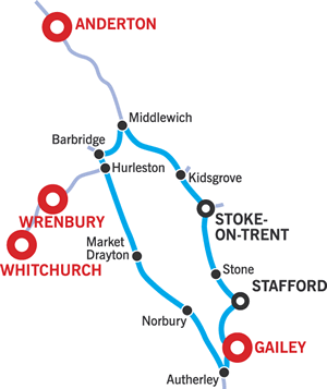 The Four Counties Ring Cruising Route Map