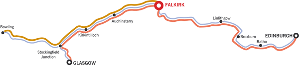 The Falkirk Cruising Routes Map